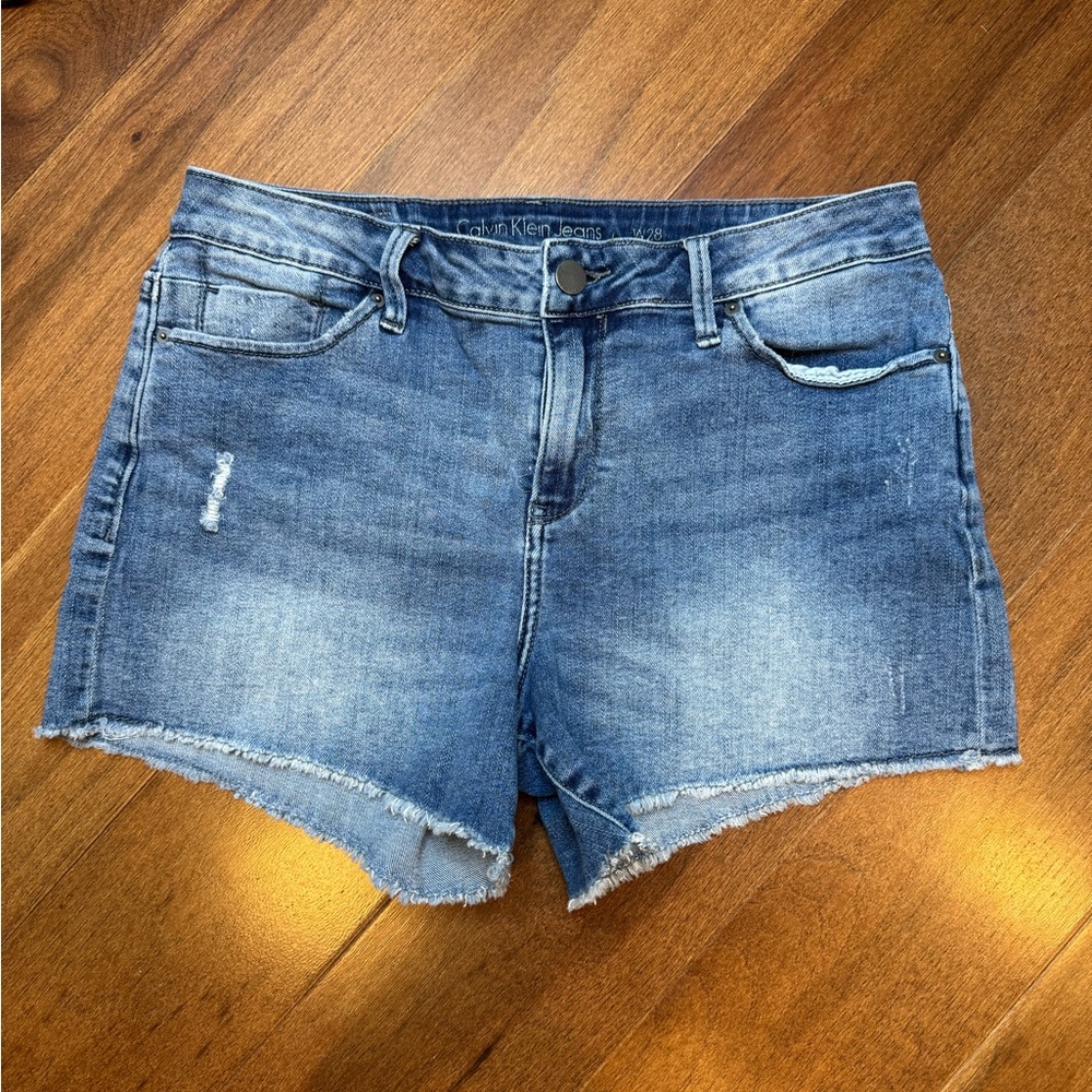 Calvin Klein Women's Blue Denim Shorts